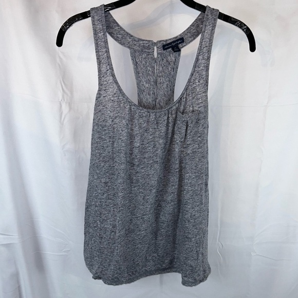American Eagle Tank Top Racerback Pullover Crewneck Shirt Vertical Back Buttons - Picture 3 of 9